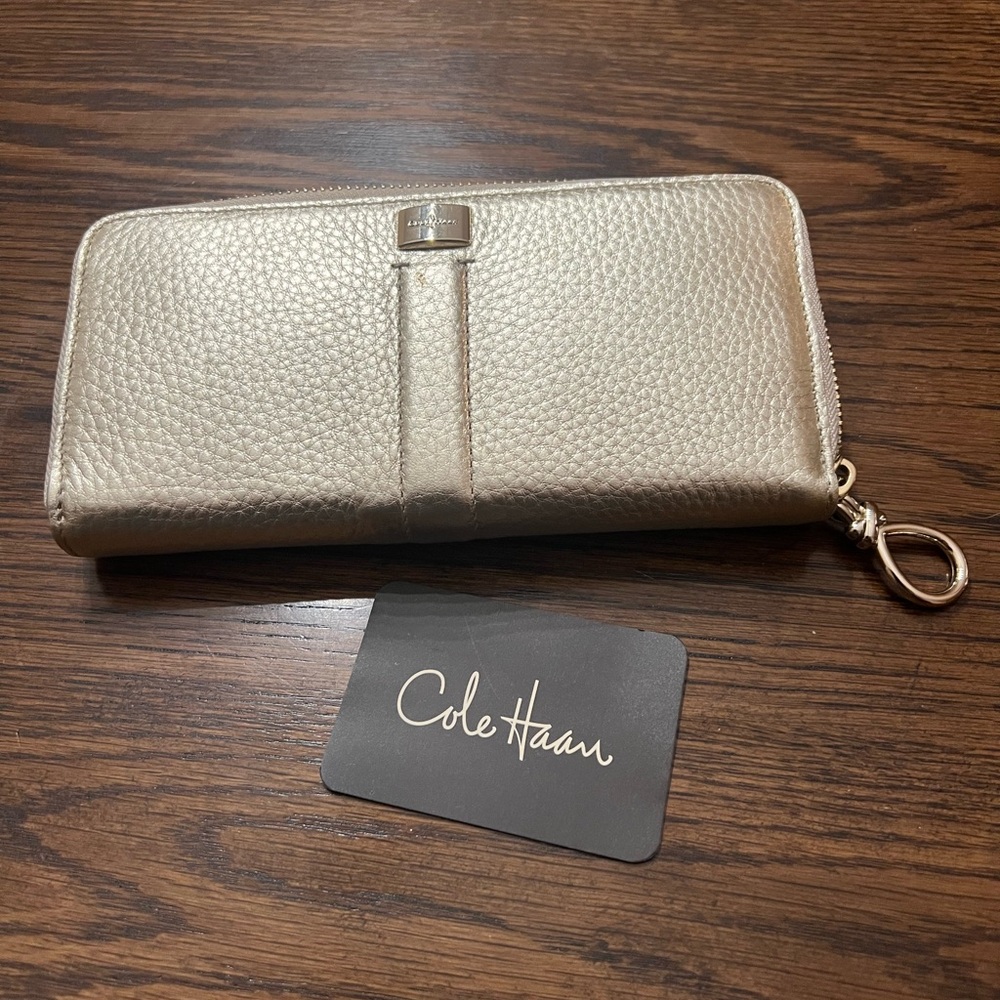 Cole Haan Metallic Gold Wallet